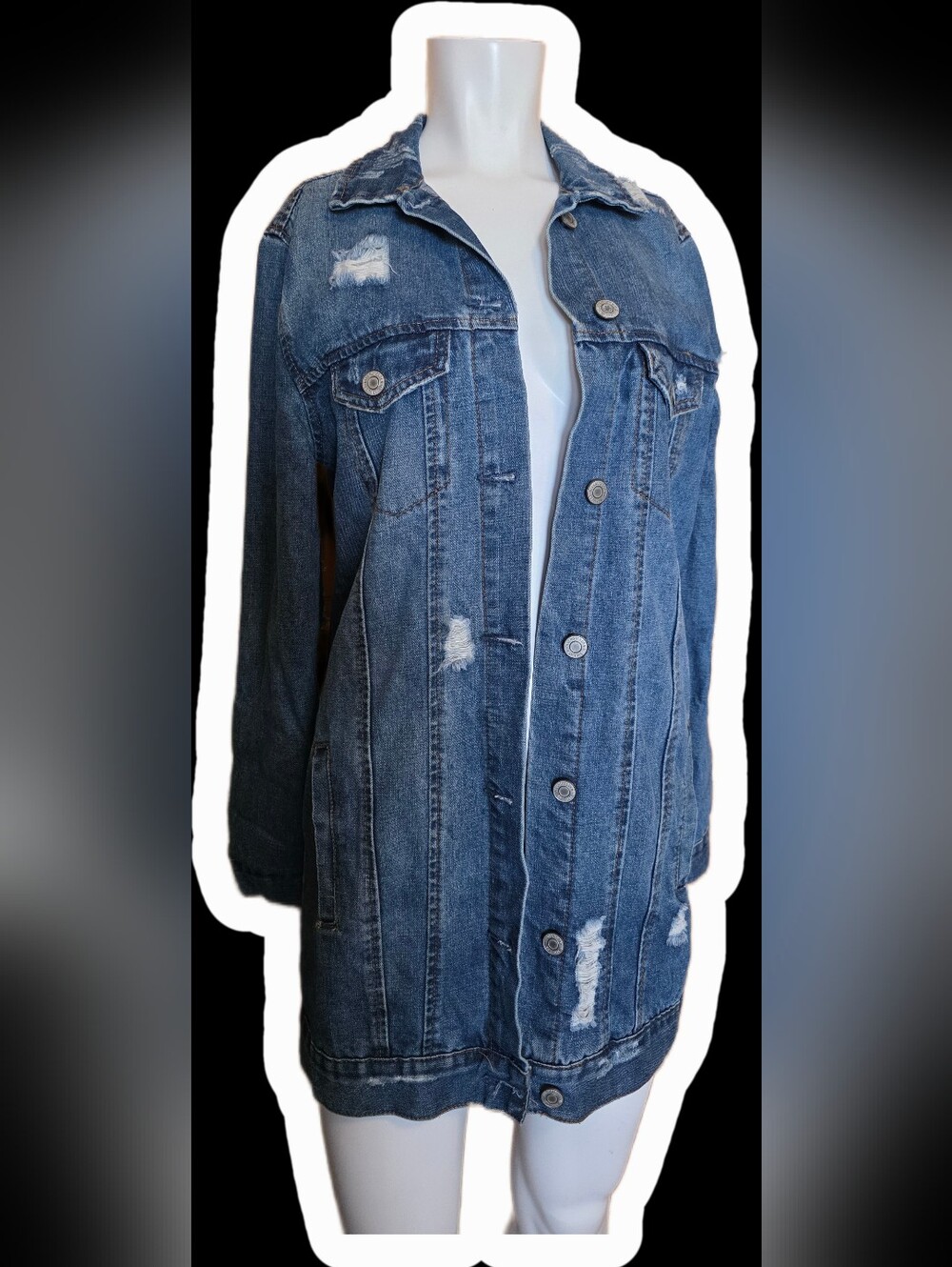 Bluenotes Blue Long Denim Jacket